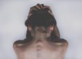 woman, sad, depression, skin, headache, aching, body, spine, shoulders, back, hair, pain, sad girl, girl, female