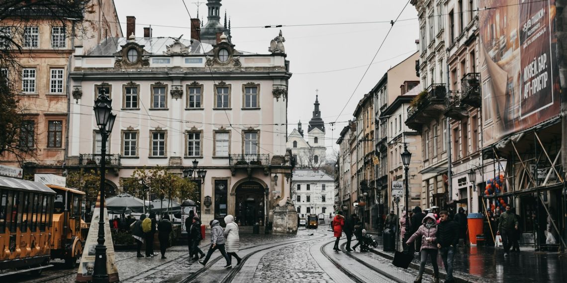 people walking on street